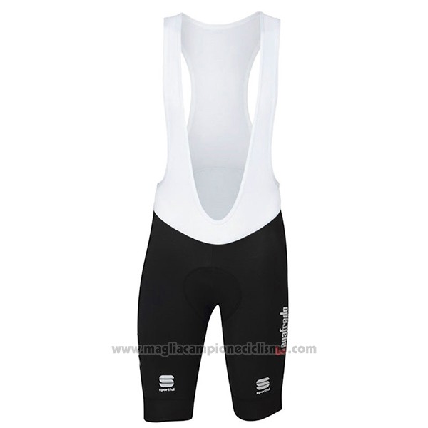 2017 Abbigliamento Ciclismo Trek Segafredo Nero Manica Corta e Salopette
